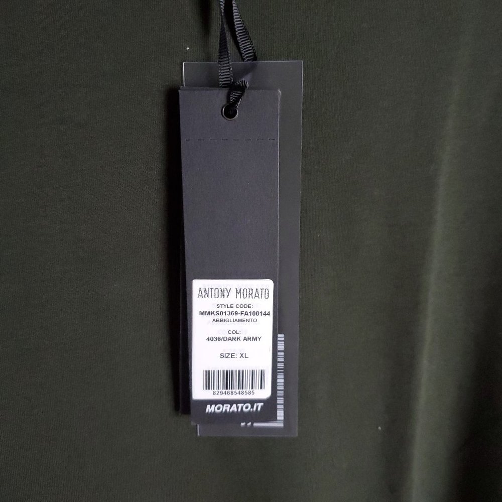 Antony Morato Sport Collection 2007 Dark Army T-shirt NWT - Picture 10 of 10